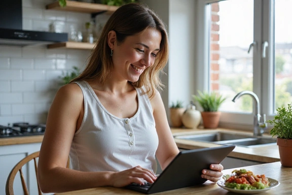 Donna che parla al telefono con un professionista